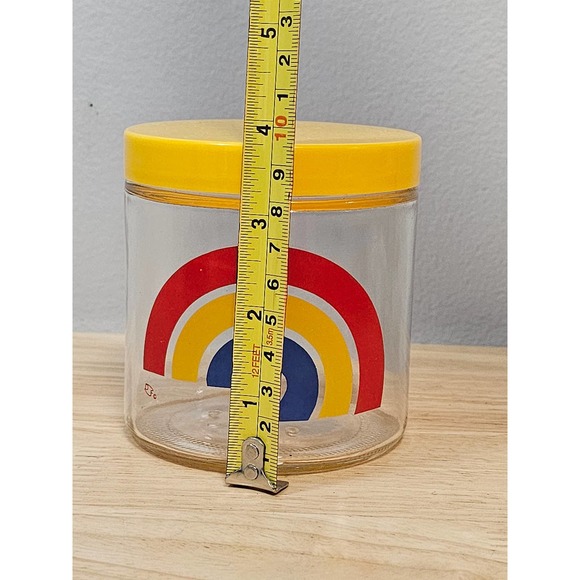 Vintage Brockway Glass Rainbow Lidded Glass Jar - Picture 7 of 8